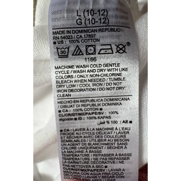 Old Navy Bundle Of 2 T-Shirts Sunshine Short Sleeve Crew Neck Sizes Large 10-12 - Picture 5 of 5